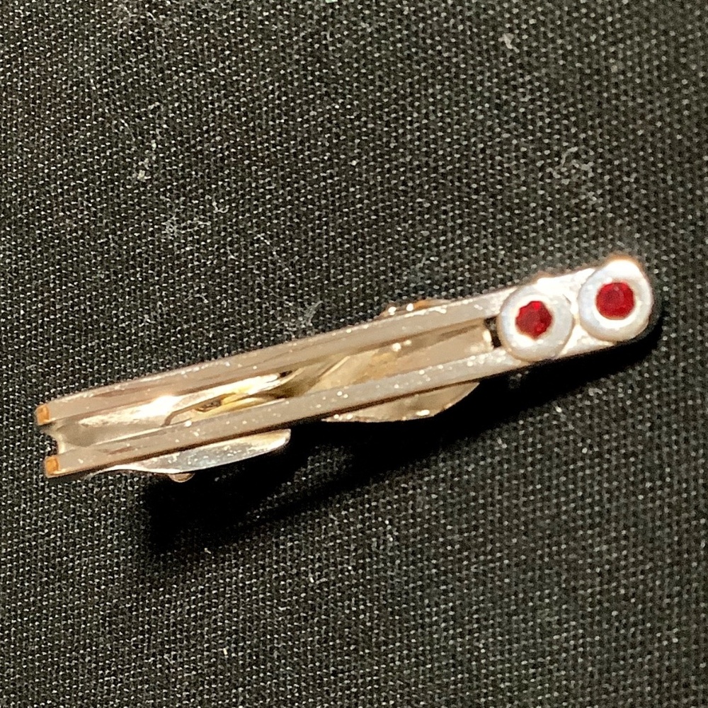 Vintage Silver Tone Hickok Tie Clip